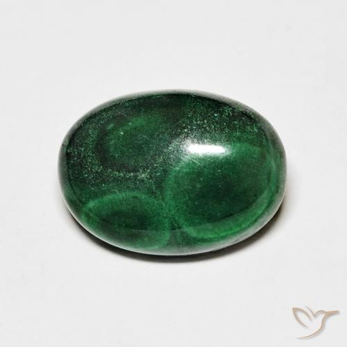 7.83ct 天然 グリーン マラカイト, 楕円形, オペーク