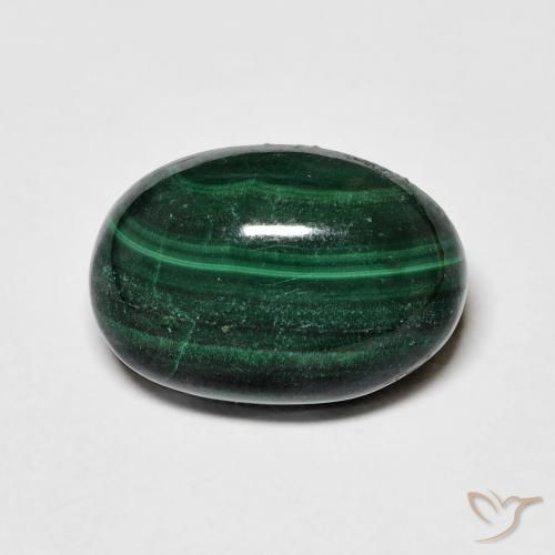 8.77ct 天然 グリーン マラカイト, 楕円形, オペーク