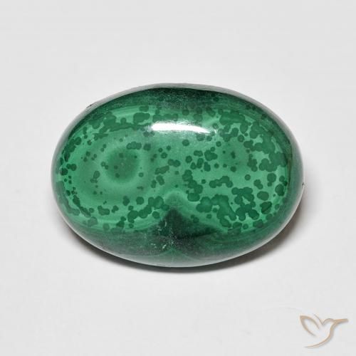 21.52ct 天然 グリーン マラカイト, 楕円形, オペーク