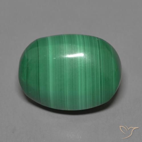 9.23ct 天然 ミディアムグリーン マラカイト, 楕円形, オペーク