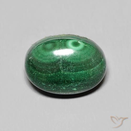 10.38ct 天然 グリーン マラカイト, 楕円形, オペーク