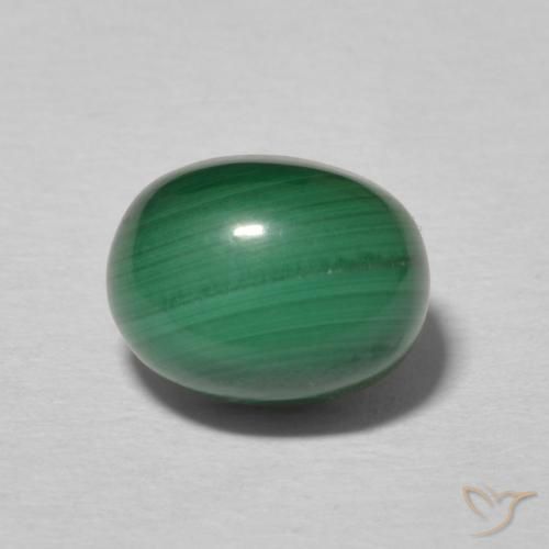 3.25ct 天然 マルチカラーグリーン マラカイト, 楕円形, オペーク