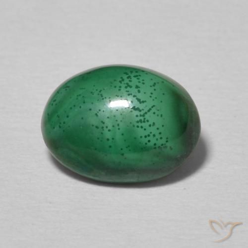 2.32ct 天然 ミディアムグリーン マラカイト, 楕円形, オペーク