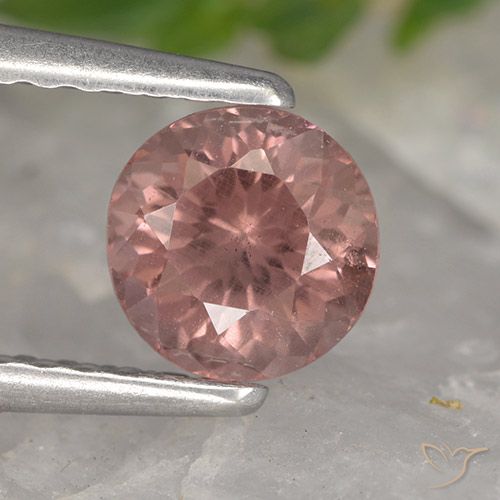 0.90ct 天然 ローズピンク マレーアン ガーネット, ラウンド, VS