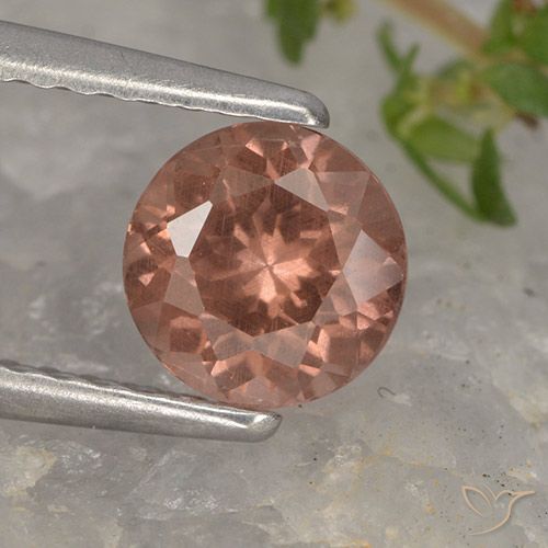 0.93ct 天然 ミディアムダークピンク マレーアン ガーネット, ラウンド, VS