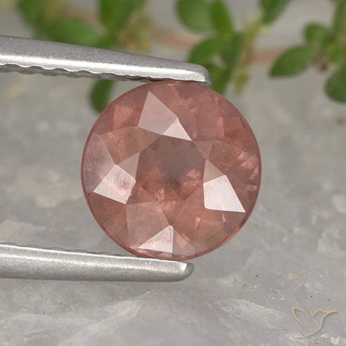 1.34ct 天然 ミディアムピンク マレーアン ガーネット, ラウンド, VS