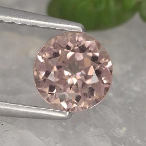 1.07カラットの天然インディアンレッドマレーシア産ガーネット、ラウンドカット、VS