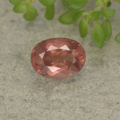 1.27ct 天然 ラズベリーピンク マレーアン ガーネット, 楕円形, VS