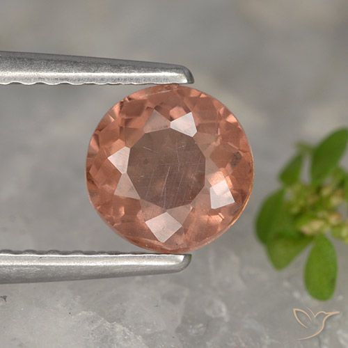 1.10ct 天然 ラズベリーピンク マレーアン ガーネット, ラウンド, VS