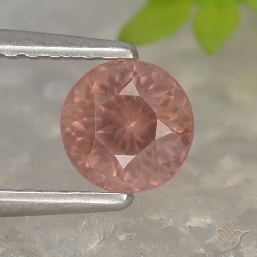 0.78ct 天然 ミディアムピンク マレーアン ガーネット, ラウンド, VS