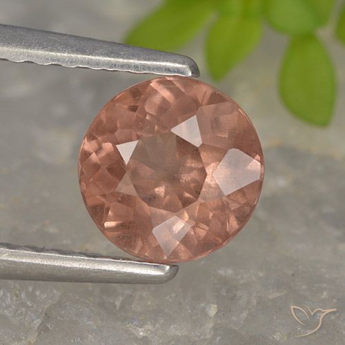 0.98ct 天然 ミディアムピンク マレーアン ガーネット, ラウンド, VS