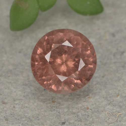 0.81ct 天然 ミディアムピンク マレーアン ガーネット, ラウンド, VS