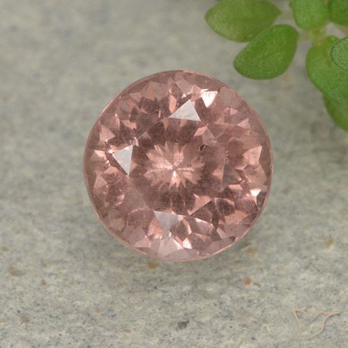 0.93ct 天然 ミディアムピンク マレーアン ガーネット, ラウンド, VS