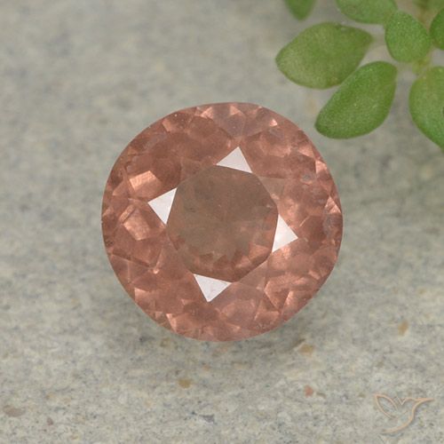 0.77ct 天然 ミディアムピンク マレーアン ガーネット, ラウンド, VS