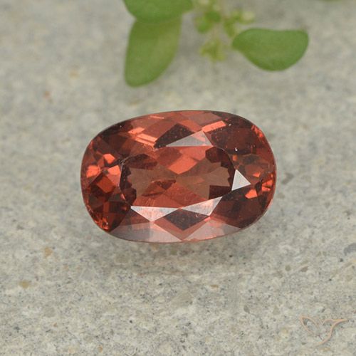 0.78ct 天然 ディープローズレッド マレーアン ガーネット, クッション, VS