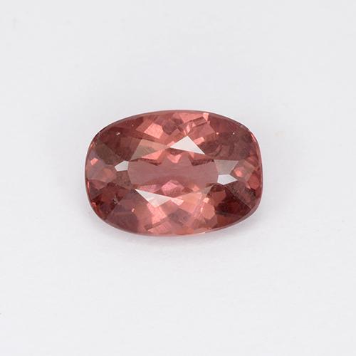 0.96カラットの天然ディープレッドマレーシア産ガーネット、クッションカット、VS