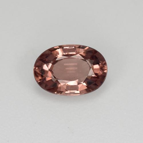 0.68カラットの天然濃いローズウッドピンクマレーアン ガーネット（6.2×4.3 mm・オーバルカット）