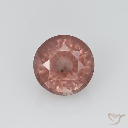 1.11ct 天然 ライトピンク マレーアン ガーネット, ラウンド, VS