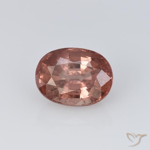 1.28ct 天然 ライトピンク マレーアン ガーネット, 楕円形, VS