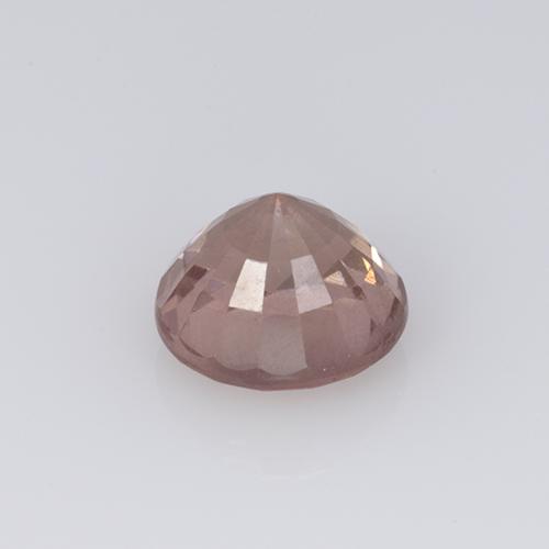 0.82カラットの天然ピンクがかったローズマレーアン ガーネット（5.29 mm・ラウンドカット）