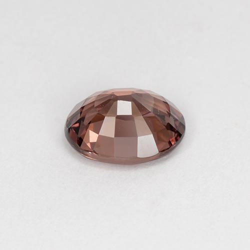 0.87カラットの天然オレンジローズマレーアン ガーネット（6.2×5.1 mm・オーバルカット）