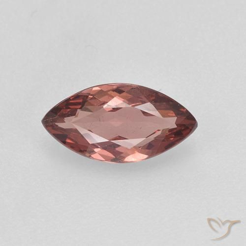 0.92ct 天然 薄いブリックレッド マレーアン ガーネット, マーキーズ, VS