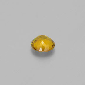 0.51カラットの天然緑がかった黄色マリガーネット（4.78 mm・ラウンドカット）