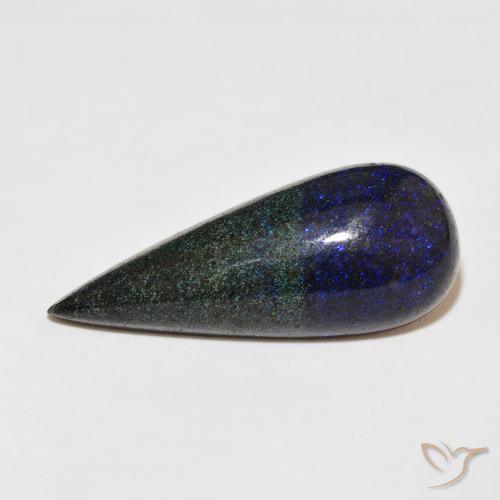 17.81ct 天然 マルチカラー マトリックスオパール, 洋梨の形, オペーク