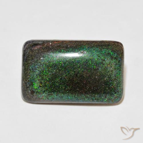 24.33ct 天然 マルチカラー マトリックスオパール, クッション, オペーク