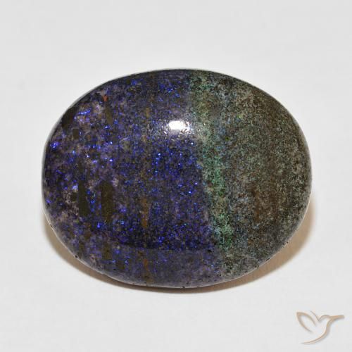 24.43ct 天然 マルチカラー マトリックスオパール, 楕円形, オペーク
