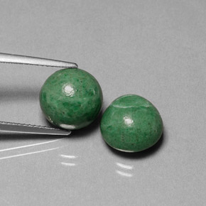 カラットの天然グリーンマウシットシット（10.28 mm・ラウンドカット）