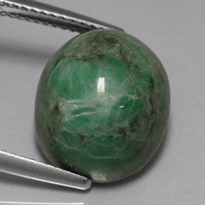 11.79カラットの天然グリーンマウシットシット（14.2×12.1 mm・オーバルカット）