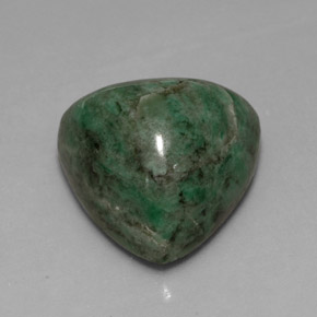 12.52カラットの天然グリーンマウシットシット（14.2×14.1 mm・トリリアント）