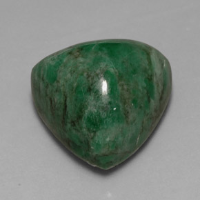 13.35カラットの天然グリーンマウシットシット（14.5×14.1 mm・トリリアント）