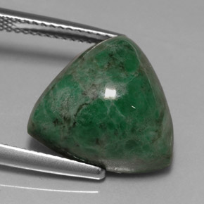 13.35カラットの天然グリーンマウシットシット（14.5×14.1 mm・トリリアント）