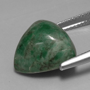 13.35カラットの天然グリーンマウシットシット（14.5×14.1 mm・トリリアント）
