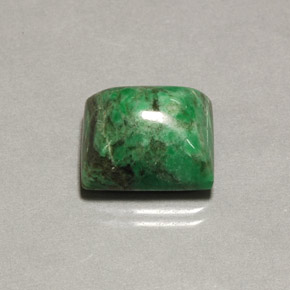 13.48カラットの天然グリーンマウシットシット（14×12 mm・バゲット）