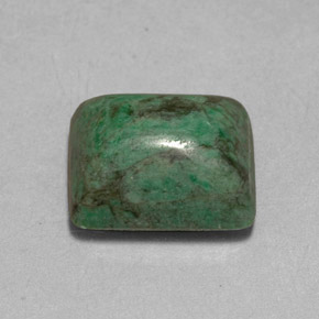 9.99カラットの天然グリーンマウシットシット（13.7×11.6 mm・バゲット）