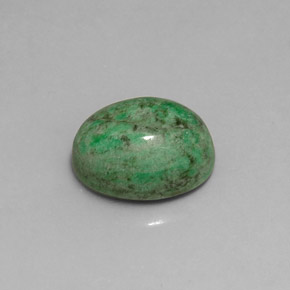 8.57カラットの天然グリーンマウシットシット（13.8×11 mm・オーバルカット）