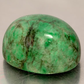 19.74カラットの天然グリーンマウシットシット（16.9×13.4 mm・オーバルカット）