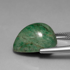 19.99カラットの天然グリーンマウシットシット（18.4×13.8 mm・洋梨の形）