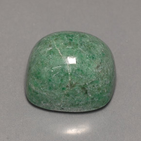 9.50カラットの天然グリーンマウシットシット（11.9×11 mm・クッションカット）
