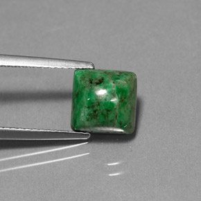 3.10カラットの天然グリーンマウシットシット（7.9×7.8 mm・四角）