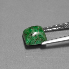 3.10カラットの天然グリーンマウシットシット（7.9×7.8 mm・四角）