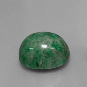 6.54カラットの天然グリーンマウシットシット（12.2×9.8 mm・オーバルカット）