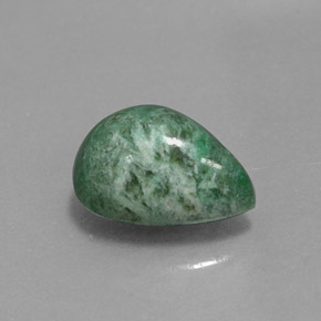 3.76カラットの天然グリーンマウシットシット（11.3×8 mm・洋梨の形）