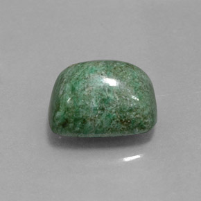 4.31カラットの天然グリーンマウシットシット（10.2×8.1 mm・クッションカット）