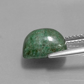4.31カラットの天然グリーンマウシットシット（10.2×8.1 mm・クッションカット）