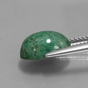 4.13カラットの天然グリーンマウシットシット（11.1×8.1 mm・オーバルカット）