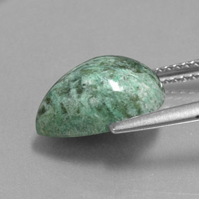 4.70カラットの天然グリーンマウシットシット（12.4×9.3 mm・洋梨の形）